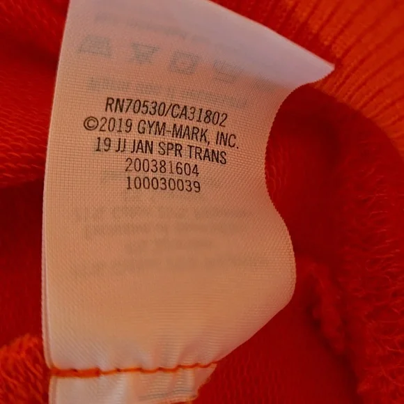 Janie & Jack Orange Sweatshirt With White Lace Detail On Sleeves, Girls Size 3 - Picture 9 of 9